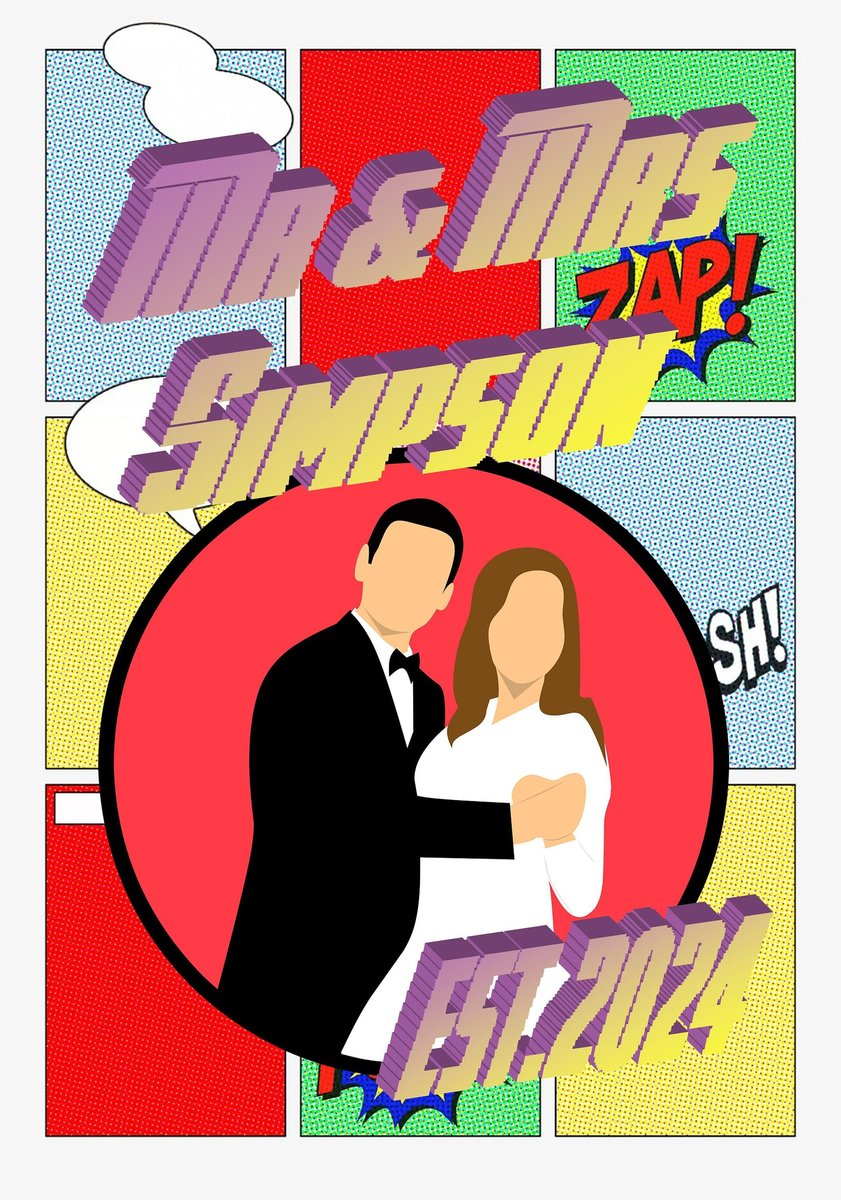 Wedding Comic Guestbook Personalised Personalized! Custom Wedding Gift, Superhero, Comic Book Perfect for Themed Weddings Party,Comic Geek