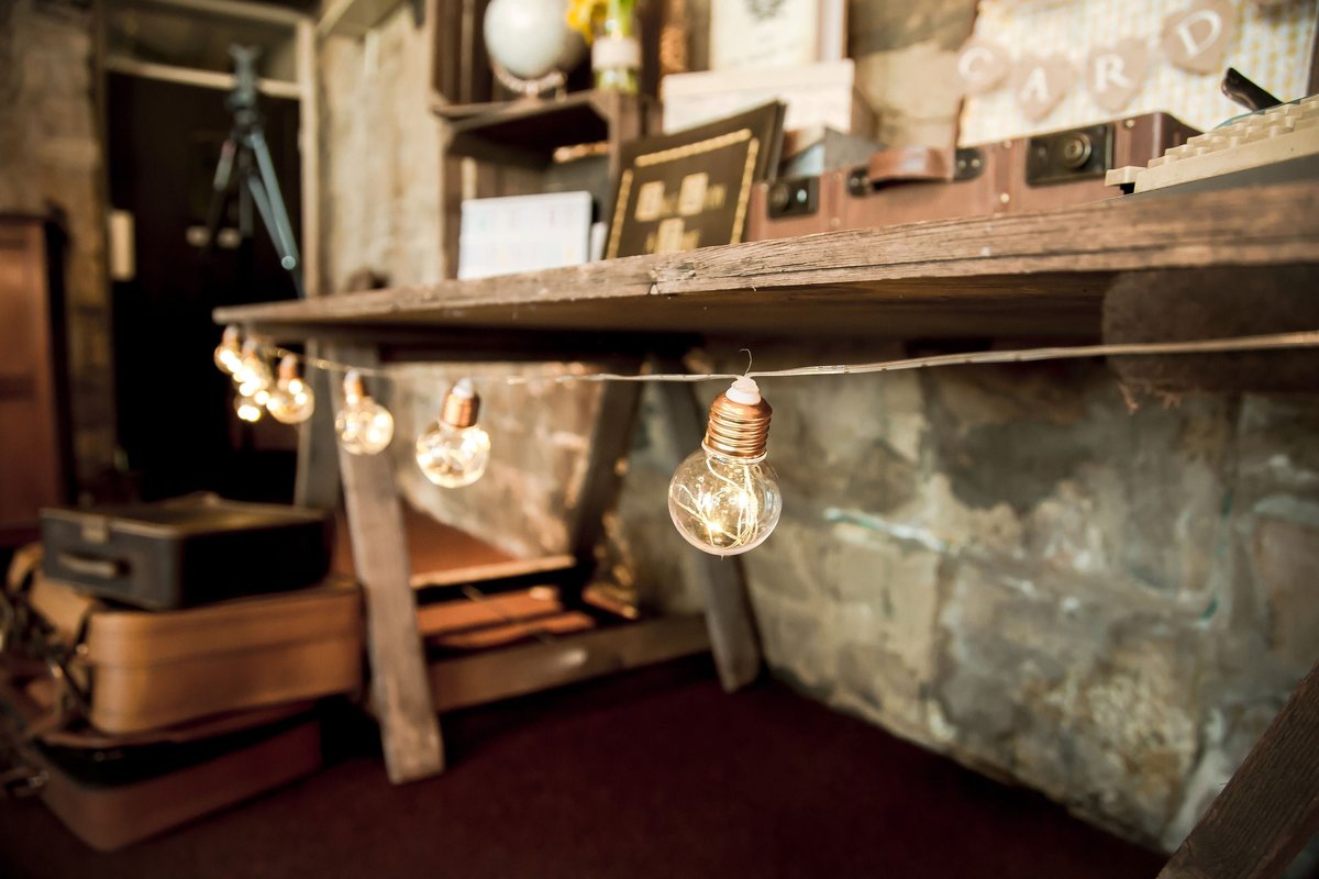 Wedding Bulb Lights Battery Operated Bulb String Fairy Lights Perfect For Wedding Decorations Gift Table Rustic Boho Barn Vintage Copper