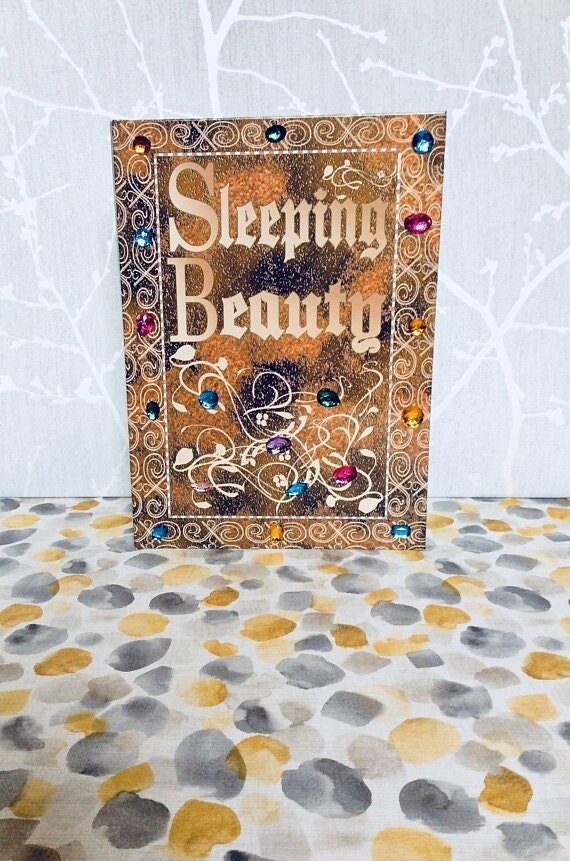Sleeping Beauty Old Fashioned Vintage Wedding Guestbook Personalised Personalized Perfect for Vintage and Fairytale Weddings Scrapbook Album