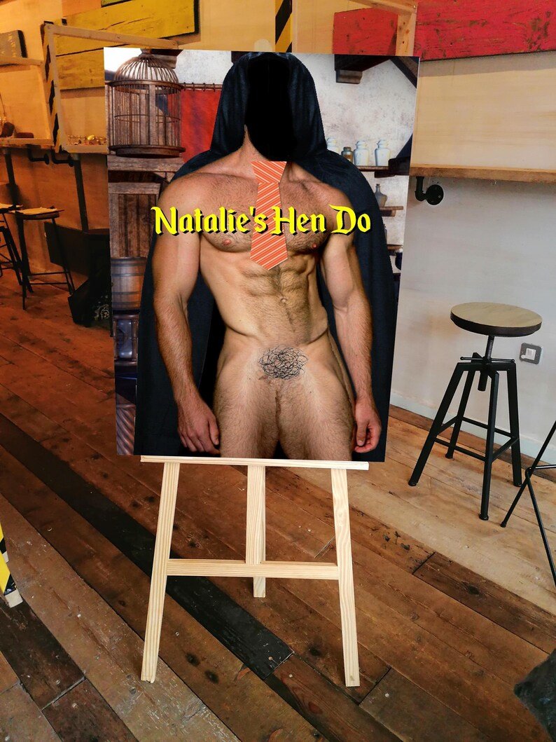 Wizard Pin the Penis Hen Do Party Game with Personalised Personalized Groom and Potions Background!Hen Do Games,Bachelorette Party