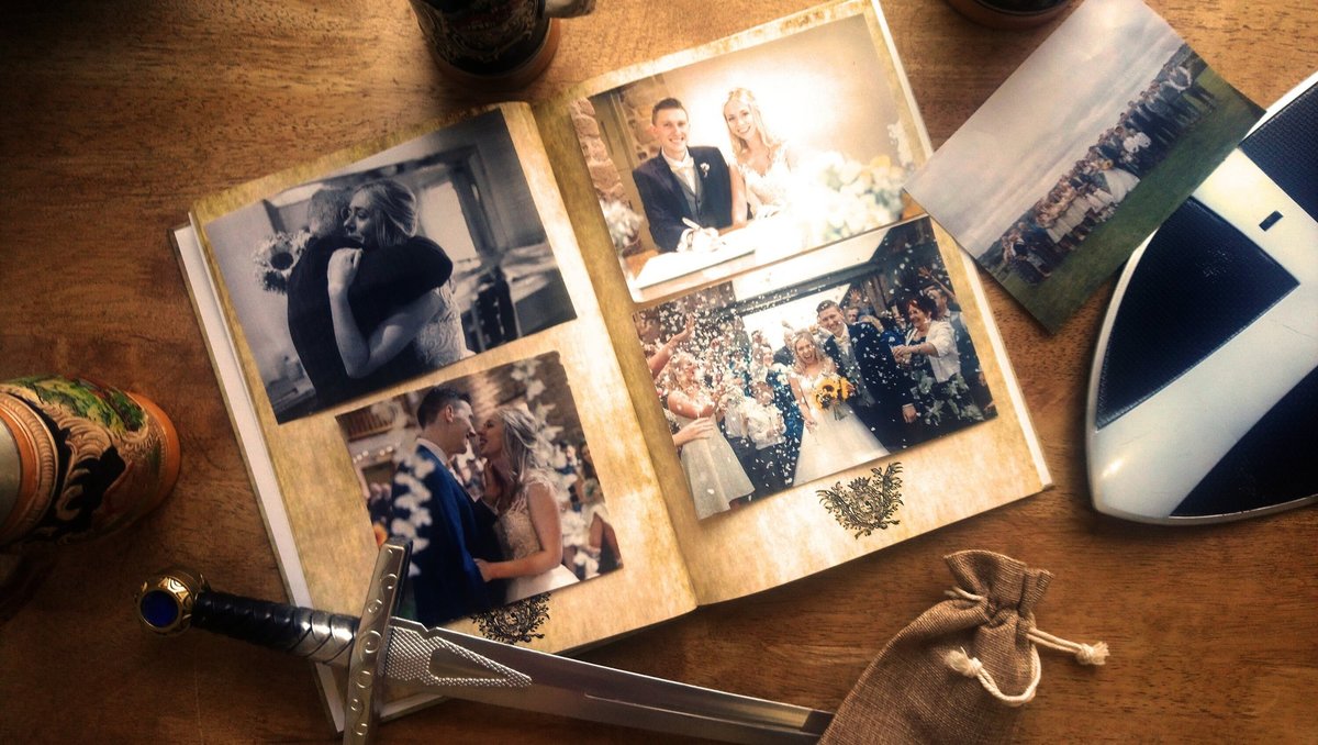 Coat of Arms Castle Wedding Guestbook Personalised Personalized Scrapbook,Notebook,Photo Album,Birthday!Perfect for Castle Weddings Parties