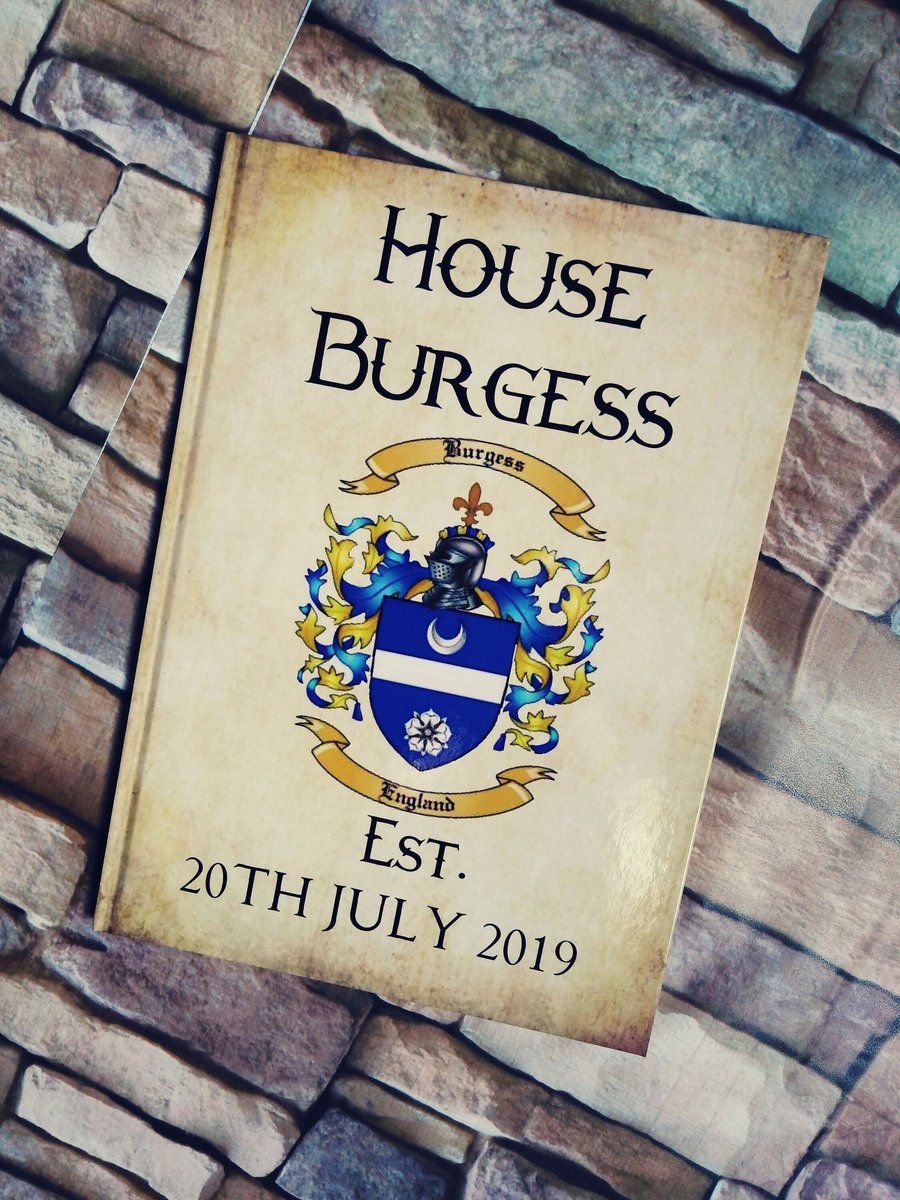 Coat of Arms Castle Wedding Guestbook Personalised Personalized Scrapbook,Notebook,Photo Album,Birthday!Perfect for Castle Weddings Parties