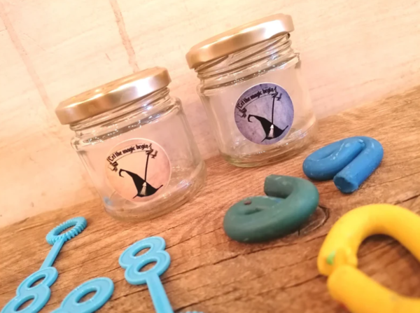 Wizard Modelling Clay Jars Wedding Favours Favors Children's Gifts Best Man, Paige Boy , Party Bags, Personalised Personalized Party Bags