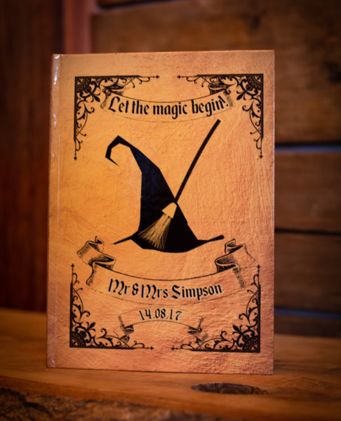 Wizard Wedding Guestbook Personalised Personalized Scrapbook,Notebook,Photo Album,Birthday!Perfect For Wizard Weddings Halloween  Parties!