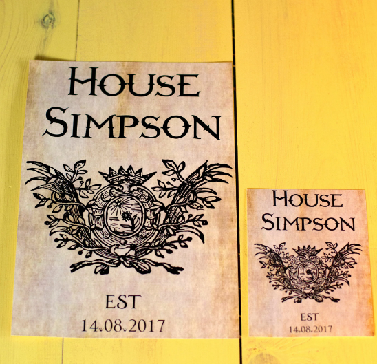 Coat of Arms Castle Poster Print!Favours Favors for Medevil, Caslte Barn Themed Weddings!Personalised Personalized Custom Wedding Table Plan