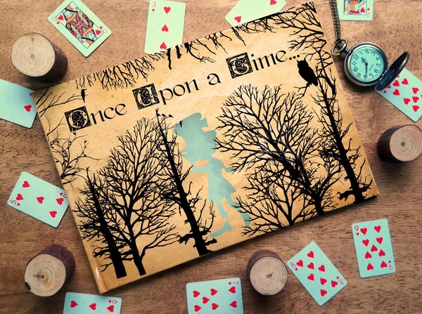Mad Hatter Alice in Wonderland Woodland Wedding Guestbook Personalised Personalized Perfect for Wonderland and Fairytale Weddings Scrapbook