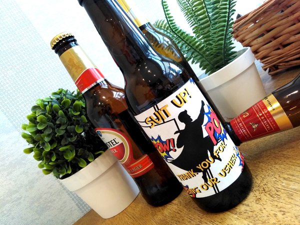 Comic Book Wedding Label  Personalised Personalized!Will You Be My Best Man,Groomsman,Usher,Paige Boy?Superhero Wedding,Wedding Beer