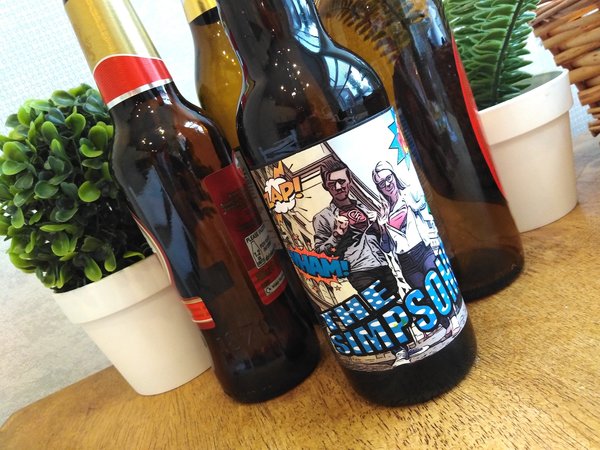 Comic Book Label Beer Superhero Personalised Personalized!Perfect Wedding Gift,Anniversary,Engagement,Birthday Gift,Beer Gift,Custom