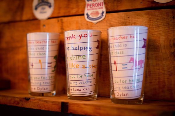 Thank You Teacher Personalised Beer Glass Perfect gifts for weddings, birthdays, wedding party presents, personalized personalised gifts