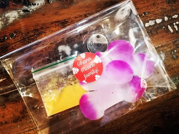 Ohana Means Family Kit in Bag! Perfect Fairytale & Hawaiian Themed Weddings Favours Favors Baby Shower Christenings Ohana Party Bags Gift