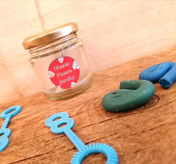 Ohana Bubble Jars Wedding Favours Favors Children's Gifts with Liquid and Wand Ohana Means Family Hawaiian Wedding Personalised Personalized