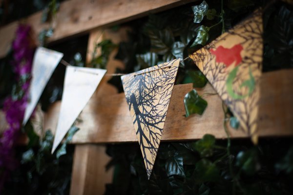 Fairytale Bunting Birthday Wedding Parties Beauty and the Beast Little Mermaid Alice in Wonderland Aladdin Pocahontas Cinderella Woodland