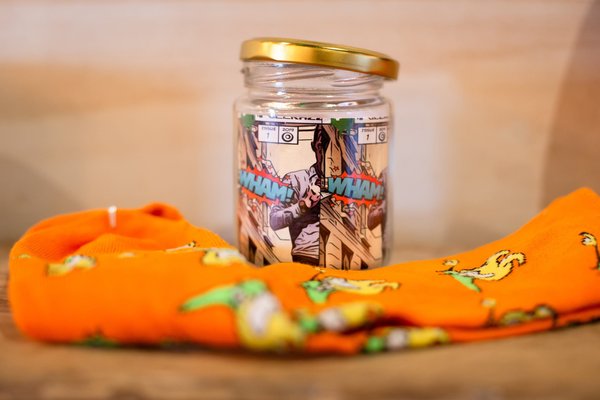 Comic Book Wedding Socks in Jar! Will You Be My Best Man,Groomsman,Usher,Paige Boy, Father of Bride/Groom Gift Superhero Wedding CUSTOM