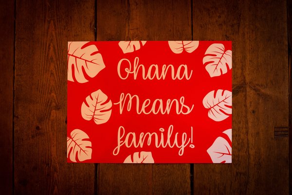 Ohana Means Family Guestbook Wedding Perfect Birthday Gift, Wedding Favor Favour, Fairytale,Hawaiian Themed Wedding Hawaii Wedding Book