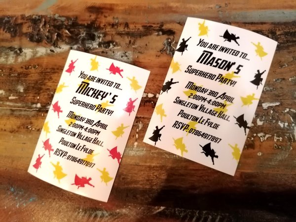 Comic Book Birthday Invites Invitations Personalised Personalized Perfect for Superhero, Comic Book Birthday Party Decorations Custom