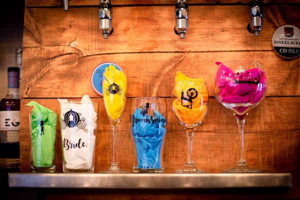 Fairytale Glasses Beauty and the Beast Aladdin Little Mermaid Rapunzel Sleeping Beauty Cinderella Alice Gin Wine Beer Flute Wedding Party