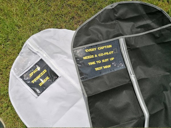 Space Wedding Suit and Dress Bag Groom, Best Man, Groomsman,Usher,Father of the Bride/Groom Bride Bridesmaid Maid of Honour SCI FI Dress Bag