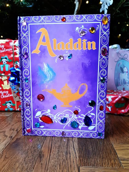 Aladdin Fairytale Wedding Guestbooks Personalised Personalized Baby Shower, Wedding, Birthday, Vintage Aladdin Book, Scrapbook Gift