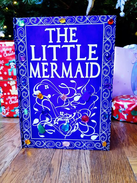 The Little Mermaid Fairytale Wedding Guestbooks Personalised Personalized Baby Shower, Wedding, Birthday, Vintage Cinderella Book, Scrapbook