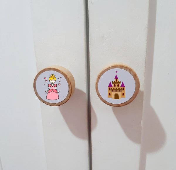 Fairytale Wardrobe Handles Drawer Handles Knobs Perfect for Upcycling Wardrobe, Chest of Drawers,Door, Princess Bedroom,Girls Room, Princess
