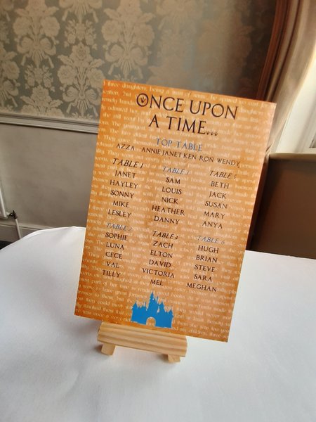 Fairytale Castle Silhouette Table Plan Correx Board Wedding Seating Chart Plan Storybook Table Plan Wedding Custom Personalised Personalized