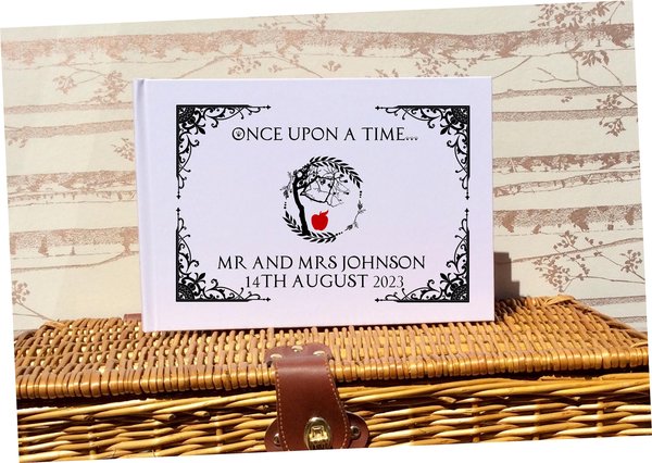 Snow White Wedding Guestbook Personalised Personalized Perfect for Arabian Nights and Fairytale Weddings Scrapbook Album Custom Wedding