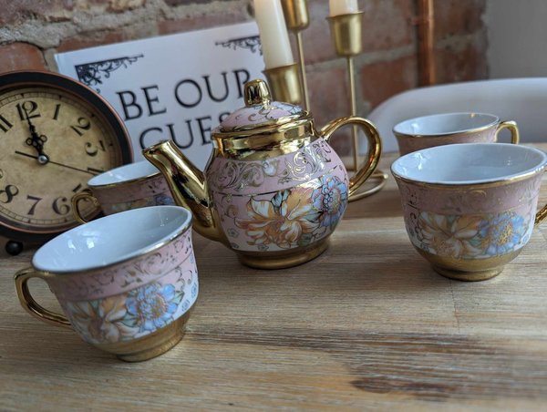 Beauty and the Beast Style Teapot and Tea Cup Fairytale Wedding Decoration French Decor Beauty and the Beast Centrepiece Tea Set