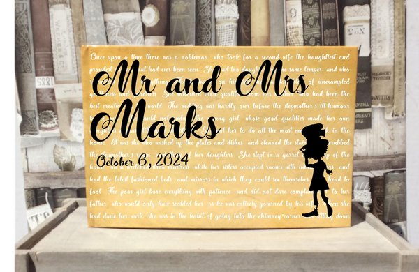 Mad Hatter Alice Wonderland Story Book Wedding Guestbook Personalised Personalized  Scrapbook, Note Book, Photo Album, Engagement,Birthday
