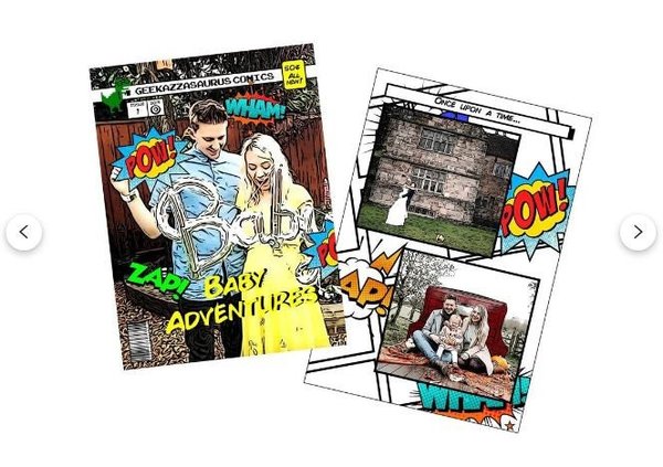 20 Page PDF Digital Comic Book Superhero Custom Personalised Personalized Comic Anniversary Wedding Present Christmas Comic Con Christmas