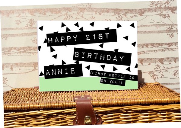 Triangle Sage Birthday Guestbook 18th, 21st, 30th, 40th, 50th, 60th, 70th, 80th, 90th Personalised Personalized Book Photots and Messages