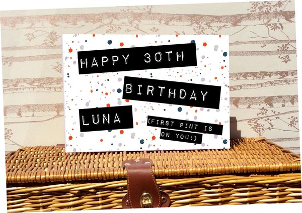 Stone Look Birthday Guestbook 18th, 21st, 30th, 40th, 50th, 60th, 70th, 80th, 90th Personalised Personalized Book Photots and Messages