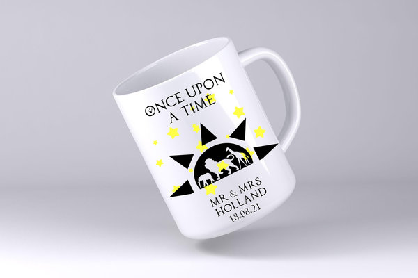 African Sunset Wedding Mug Custom Personalised Personalized Name Mother's Day Mum's Kitchen Gift Mug Cup Coffee Tea Silhouette