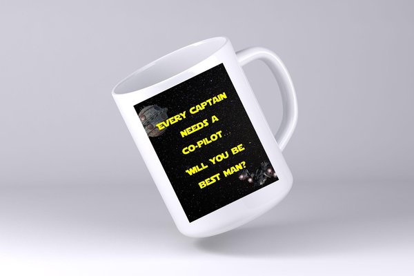 Space Best Man Groomsman Bridesmaid Mug Daddy Mug Custom Personalised Personalized Gift Present SCIFI Daddy Dad Father's Day Kitchen Grandad