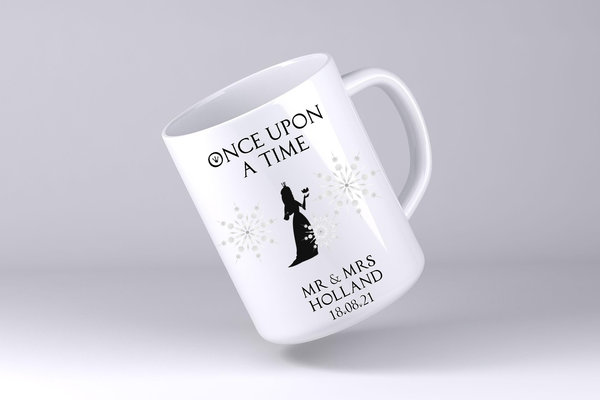 Ice Queen Snowflakes Wedding Mug Custom Personalised Personalized Name Mother's Day Mum's Kitchen Gift Mug Cup Coffee Tea Silhouette