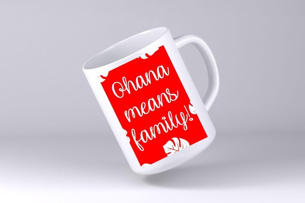 Ohana Means Family Mug Custom Personalised Personalized Father's Mother's Day Mum's Kitchen Gift Mug Cup Coffee Tea Teacher Gift Family