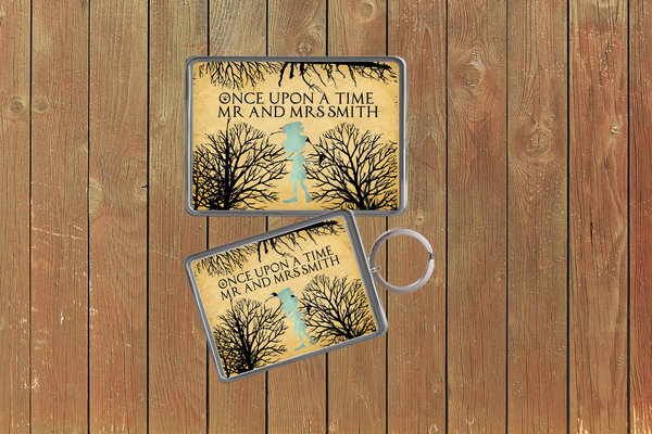 Mad Hatter Fairytale Wedding Keychain  Keyring Magnets Favours Favors Personalized Personalised Custom Brithday Fairytale Wedding Woodland