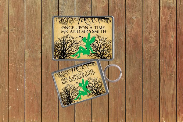Tinkerbell Fairytale Wedding Keychain  Keyring Magnets Favours Favors Personalized Personalised Custom Brithday Fairytale Wedding Woodland