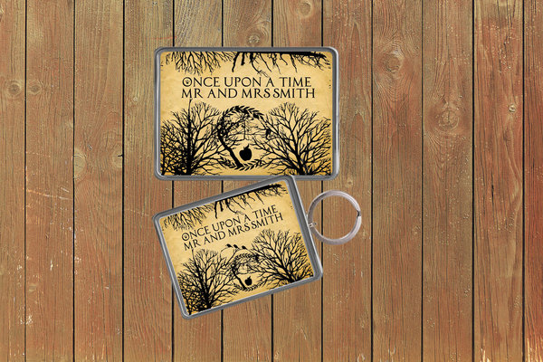 Snow White Apple Wedding Keychain  Keyring Magnets Favours Favors Personalized Personalised Custom Brithday Wedding Fairytale Woodland