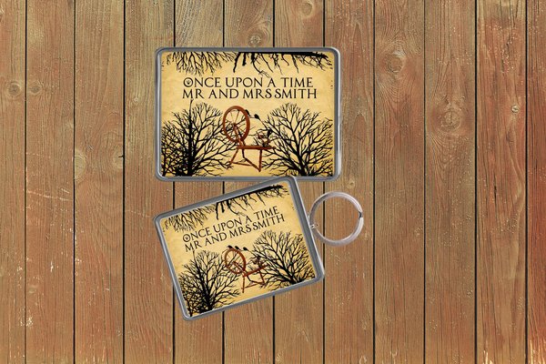Sleeping Beauty Wedding Keychain  Keyring Magnets Favours Favors Personalized Personalised Custom Brithday Wedding Fairytale Woodland