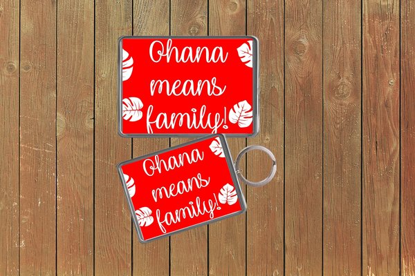 Ohanna Keychain Keyring Magnets Favours Favors Personalized Personalised Custom Birthday Wedding Mother's Day Mum Child's Key Means Family