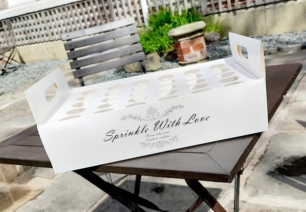 White Natural Confetti Flower Cone Holder Stand Box Tray Rustic Wedding Party Decor Boho Rustic Barn Wedding Box Gender Reveal Decorations