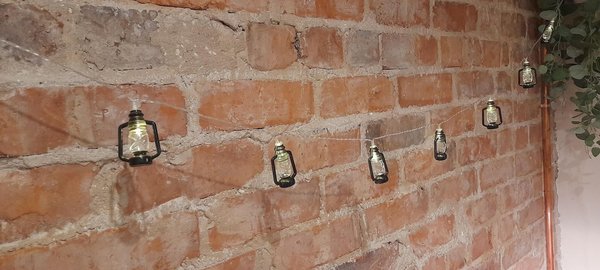 10 Led 2M Oil Lamp String Lights 2m Battery Operated Bulb String Fairy Lights Perfect For Wedding Decorations Gift Table Rustic Boho Barn