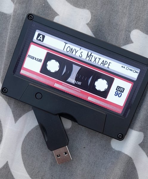 USB Cassette Tape Mix Tape Personalised Personalized Gift Perfect for Birthdays, Favors, Favours, Mother's Day,Father's Day, Music DJ Fan