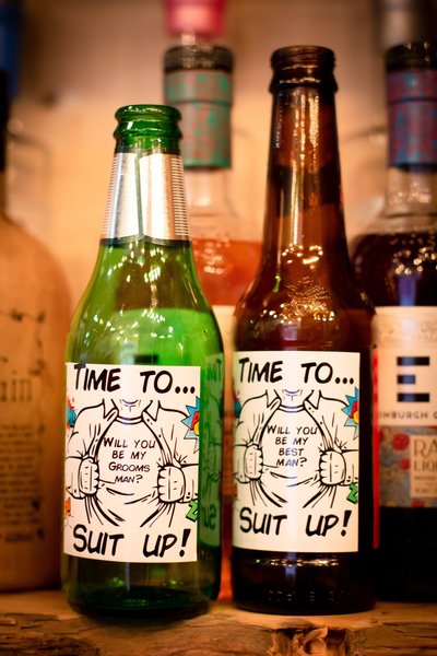 SUIT UP Bottle Label Wedding Personalised Personalized!Will You Be My Best Man,Groomsman,Usher,Paige Boy Superhero Wedding,Wedding Gift Beer