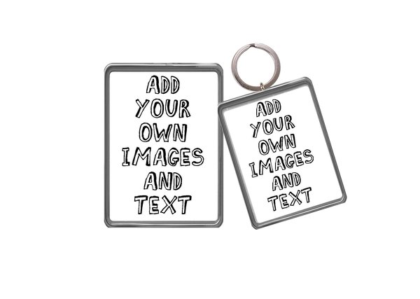 Custom Magnet Keychain Keyring Add Own Image Design Text Photo Personalised Personalized Weddings Birthday Anniversary Engagements Party