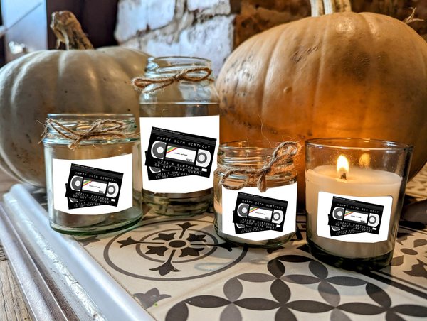 VHS Video Tape Candle Gift Present Favors Favours Custom Personalised Personalized Small, Medium, Large, Wax Fill Film Lover Movie Gift
