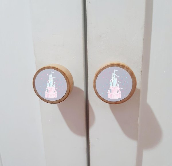 Princess Castle Handles Drawer Handles Knobs Perfect for Upcycling Wardrobe, Chest of Drawers, Door, Princess Bedroom,Girls Room,Fairytale
