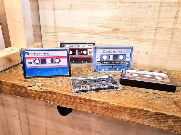 Cassette Tape Mix Tape Personalised Personalized Gift Perfect for Birthdays, Favors, Favours, Mother's Day,Father's Day, Music DJ Fan