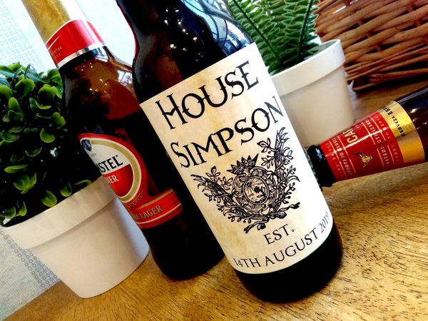 Coat Arms Wedding Beer Label!Perfect Favours Favors for Medevil, Castle Wedding, Coat of Arms Birthday Beer Themed Weddings!Personalised