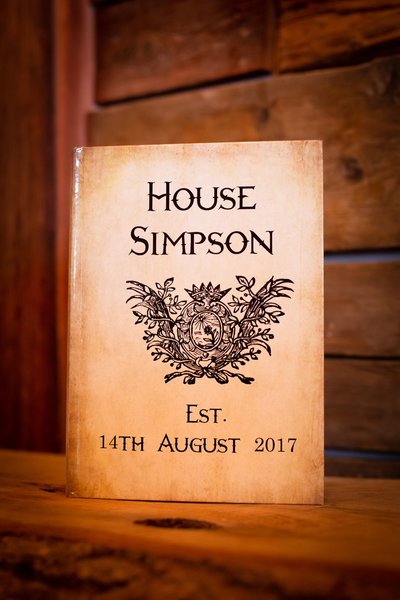 Coat of Arms Castle Wedding Guestbook Personalised Personalized Scrapbook,Notebook,Photo Album,Birthday!Perfect for Castle Weddings Parties
